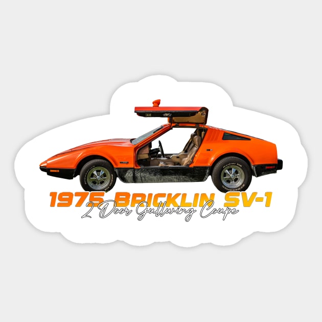 1975 Bricklin SV-1 2 Door Gullwing Coupe Sticker by Gestalt Imagery